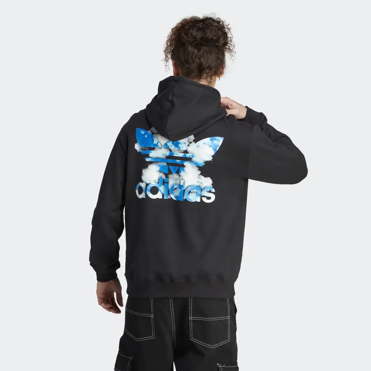 Adidas Graphics Cloudy Trefoil Hoodie. 3