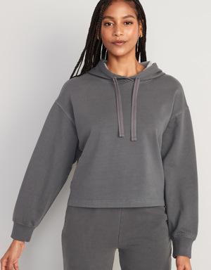 Snuggly Fleece Hoodie for Women black