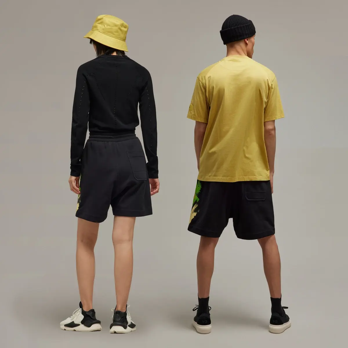 Adidas Y-3 Placed Graphic Shorts. 3