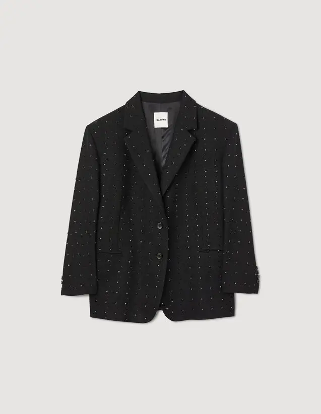 Sandro Rhinestone suit jacket. 2