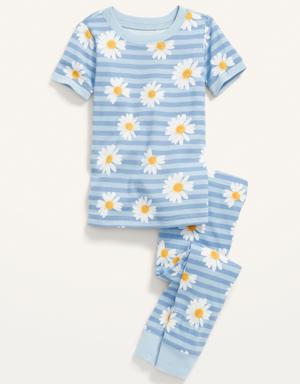 Unisex Printed Pajama Set for Toddler & Baby clear