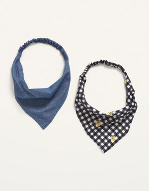 Soft-Woven Headscarf 2-Pack for Kids multi