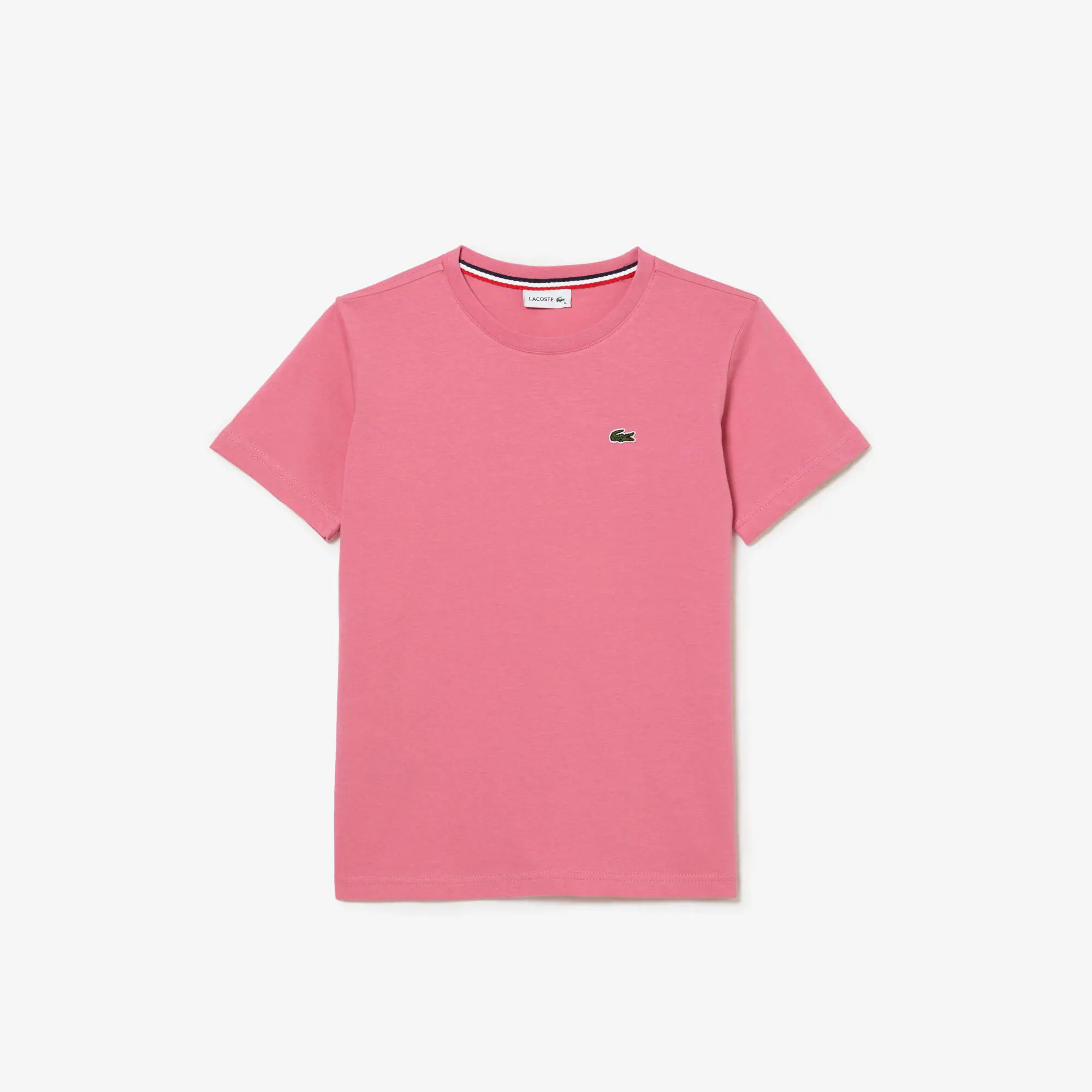 Lacoste T-shirt a girocollo da bambino in jersey di cotone . 1