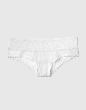 Lace Cheeky white