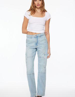 Heidi Wide Leg Cargo Jeans