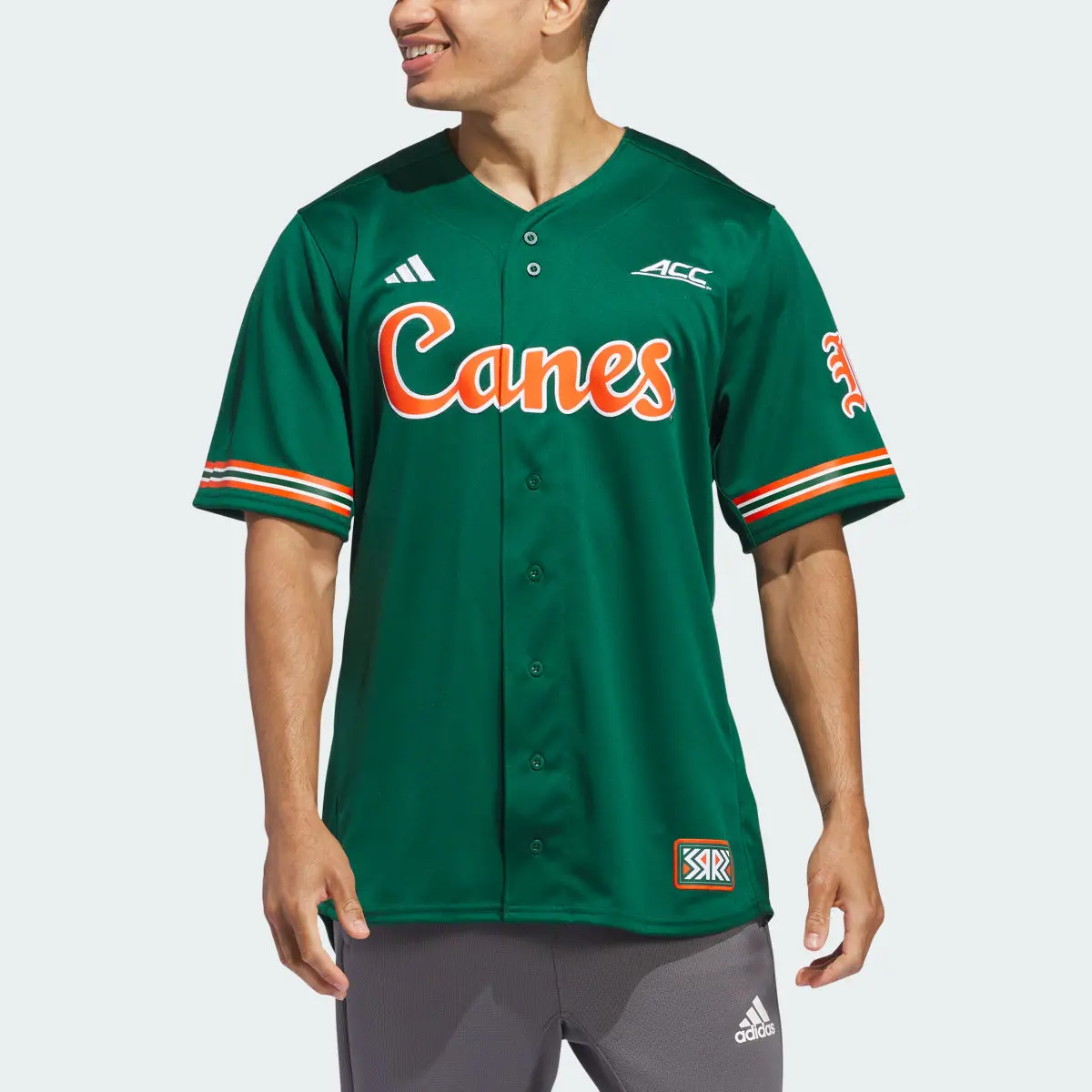 Adidas Miami Reverse Retro Replica Baseball Jersey. 1