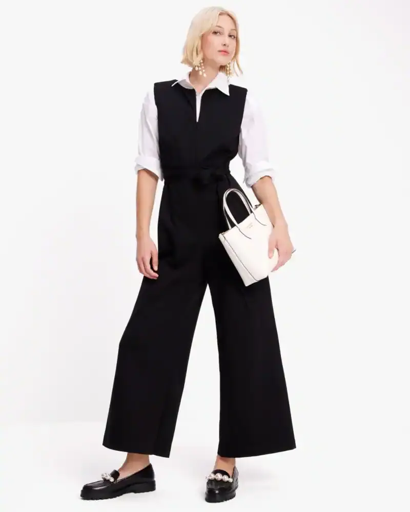 Kate Spade Sleeveless Ponte Jumpsuit. 2