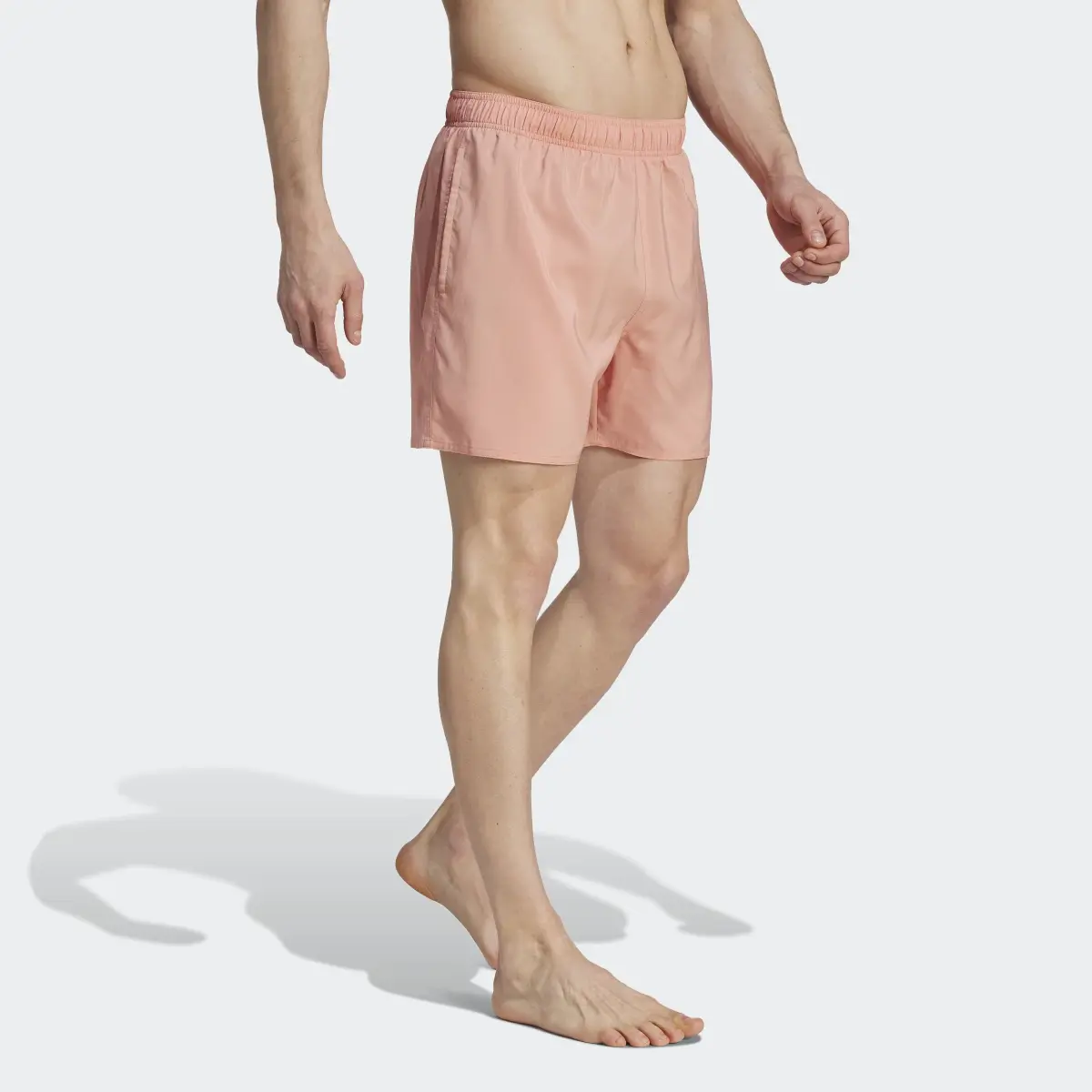 Adidas Solid CLX Short-Length Swim Shorts. 3