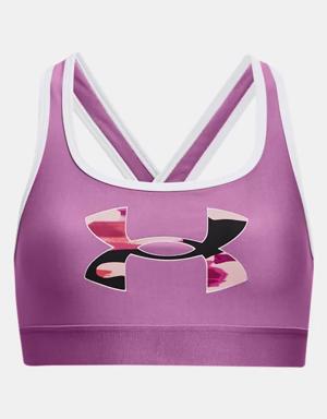 Girls' UA Crossback Graphic Sports Bra