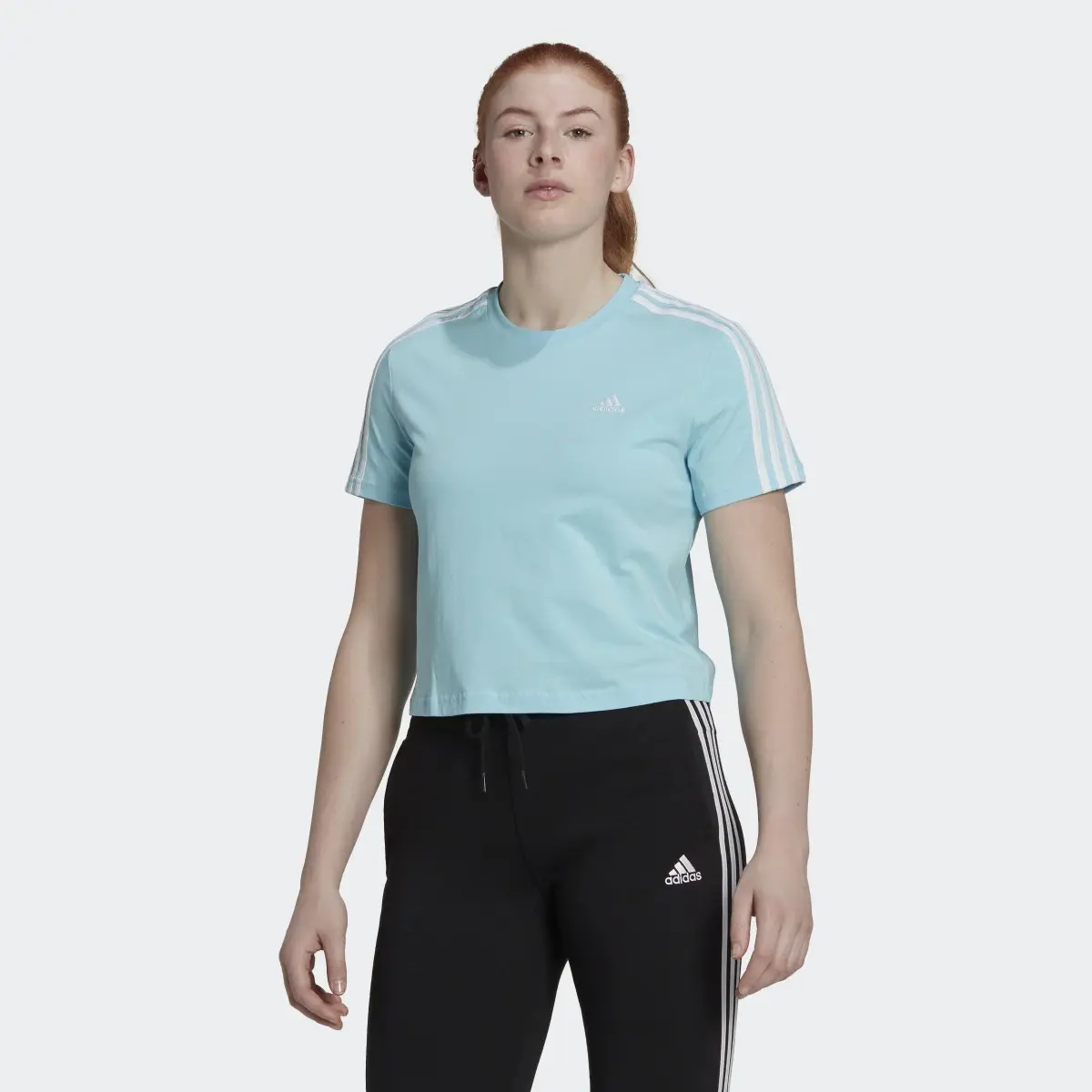 Adidas Essentials Loose 3-Stripes Kısa Üst. 2