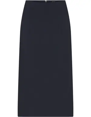 High Waist Navy Blue Pencil Skirt - 4 / Navy