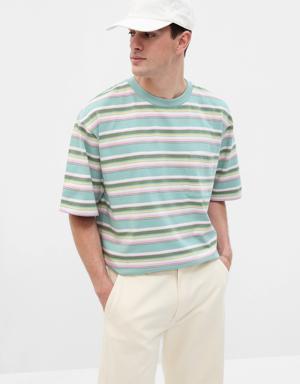 Gap Heavyweight Relaxed Fit Pocket T-Shirt green