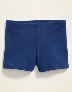Jersey Biker Shorts For Girls blue