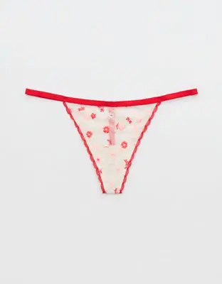 American Eagle Show Off Embroidery String Thong Underwear. 1