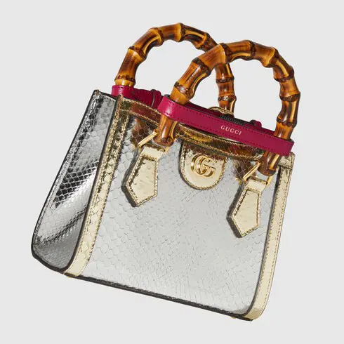 Gucci Nojum Diana mini python bag. 4