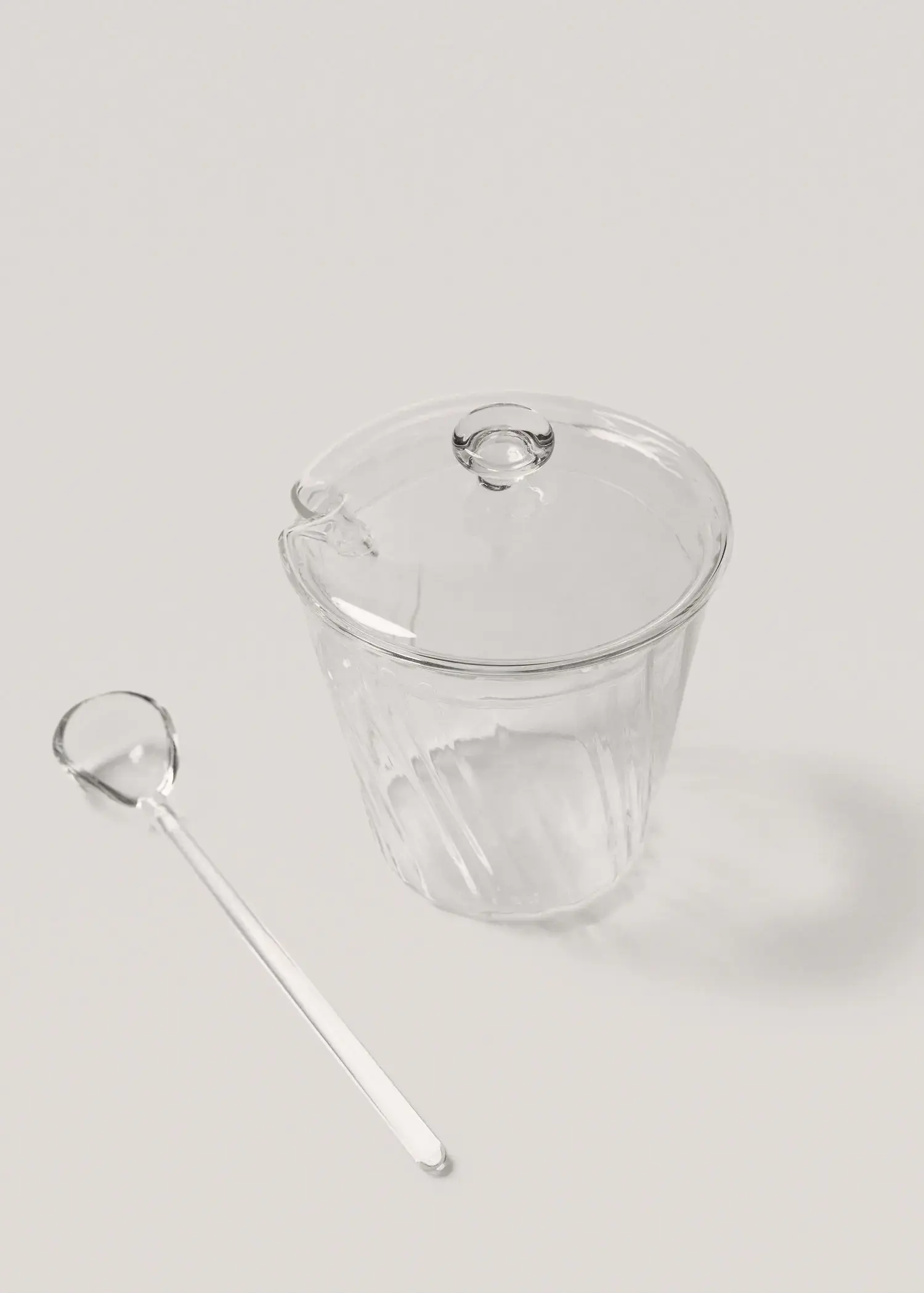 Mango Zaharniță din sticlă borosilicată cu model în relief. 2