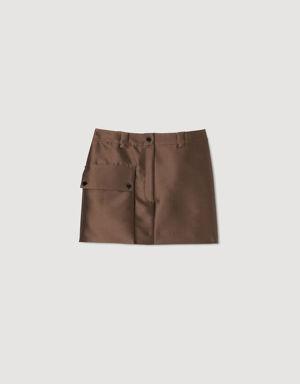 Satin short skirt Login to add to Wish list