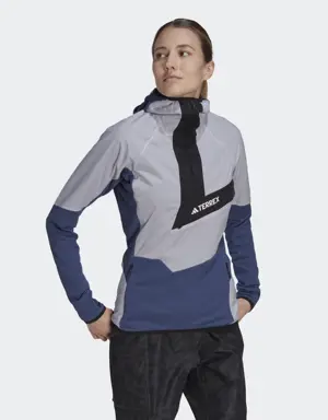 Adidas Techrock Ultralight 1/2-Zip Hooded Fleece Jacket. 2