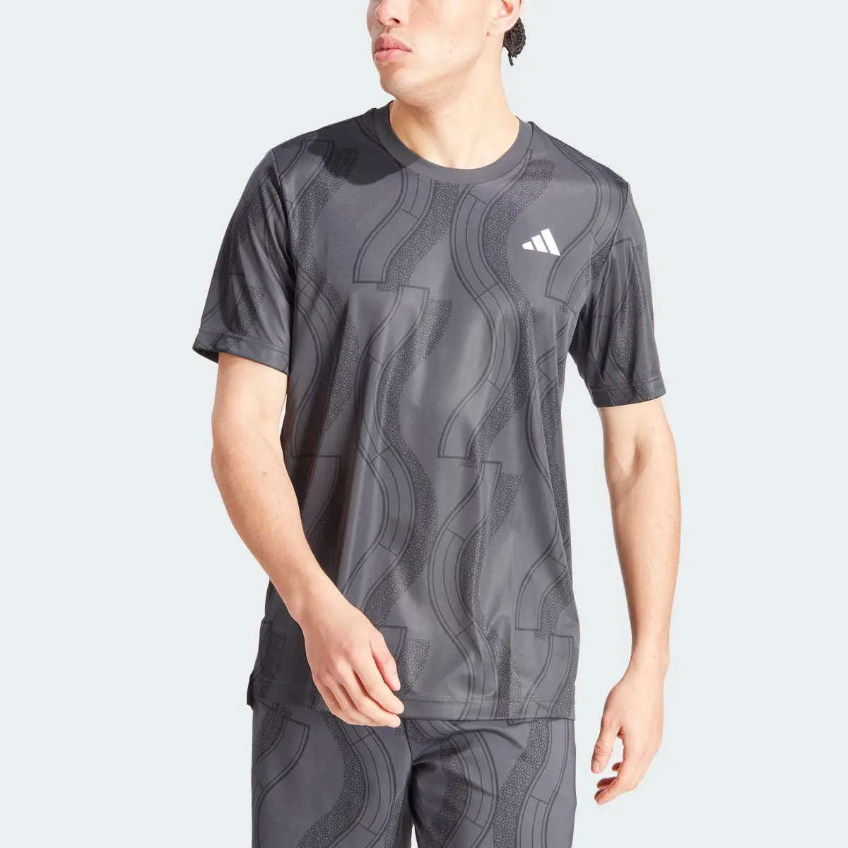 Adidas Playera Club para Tenis Estampada. 1