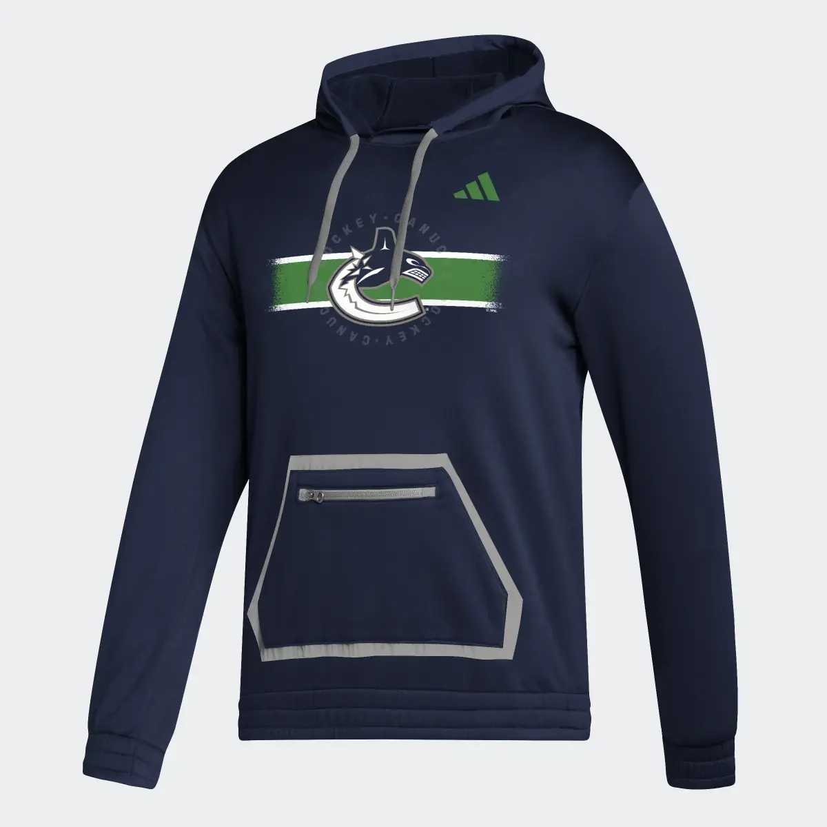 Adidas Canucks Team Issue Pullover Hoodie. 1