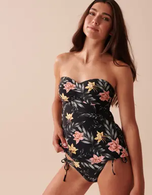 TROPICAL Bandeau Tankini Top