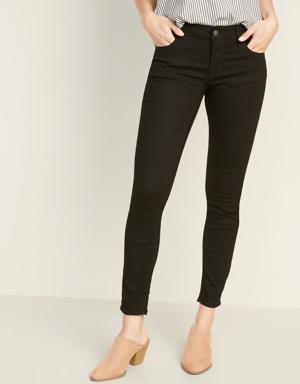 Low-Rise Rockstar Super Skinny Jeans for Women black