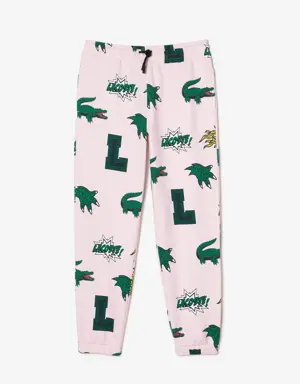 Women's Lacoste Holiday Comic Print Trackpants