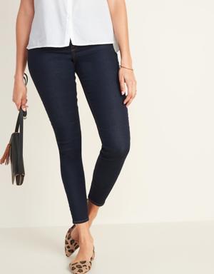 Mid-Rise Rockstar Super-Skinny Jeggings for Women blue