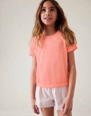 Athleta Girl Power Up Midi Tee orange