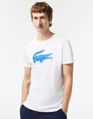 Lacoste T-shirt em jersey respirável com crocodilo estampado 3D Lacoste SPORT para homem