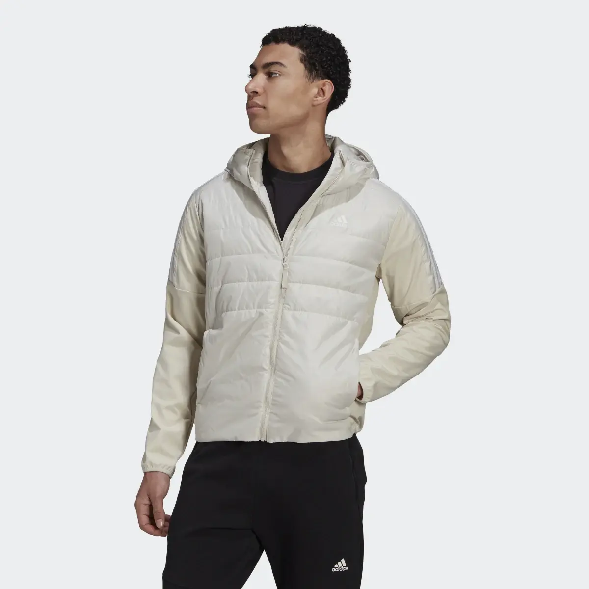 Adidas Chaqueta con capucha Essentials Insulated Hybrid. 2