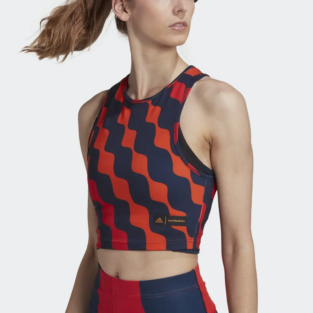 Adidas x Marimekko Train Icons Print Tank Top. 1