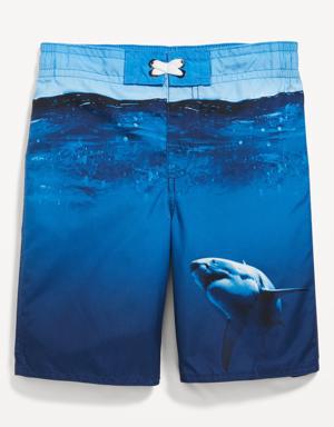 Printed Board Shorts for Boys blue