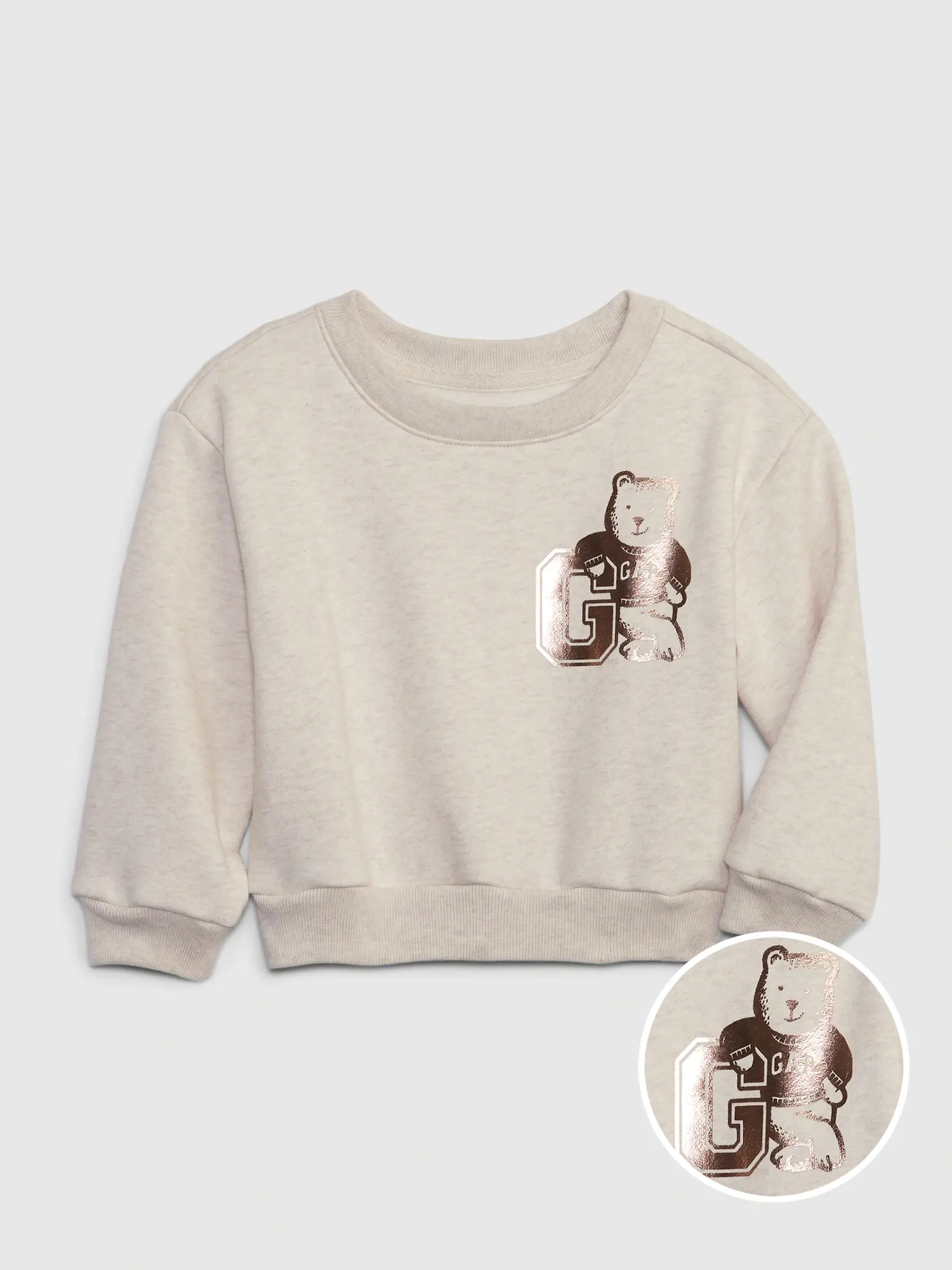 Gap Toddler Logo Sweatshirt beige. 1