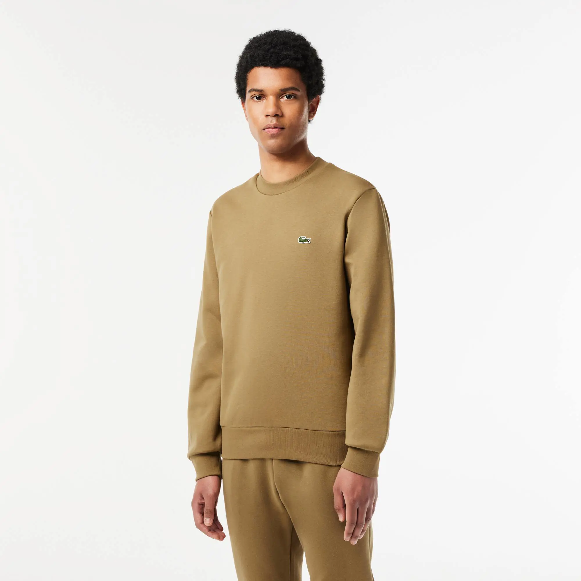 Lacoste Men's Lacoste Organic Brushed Cotton Jogger Sweatshirt. 1