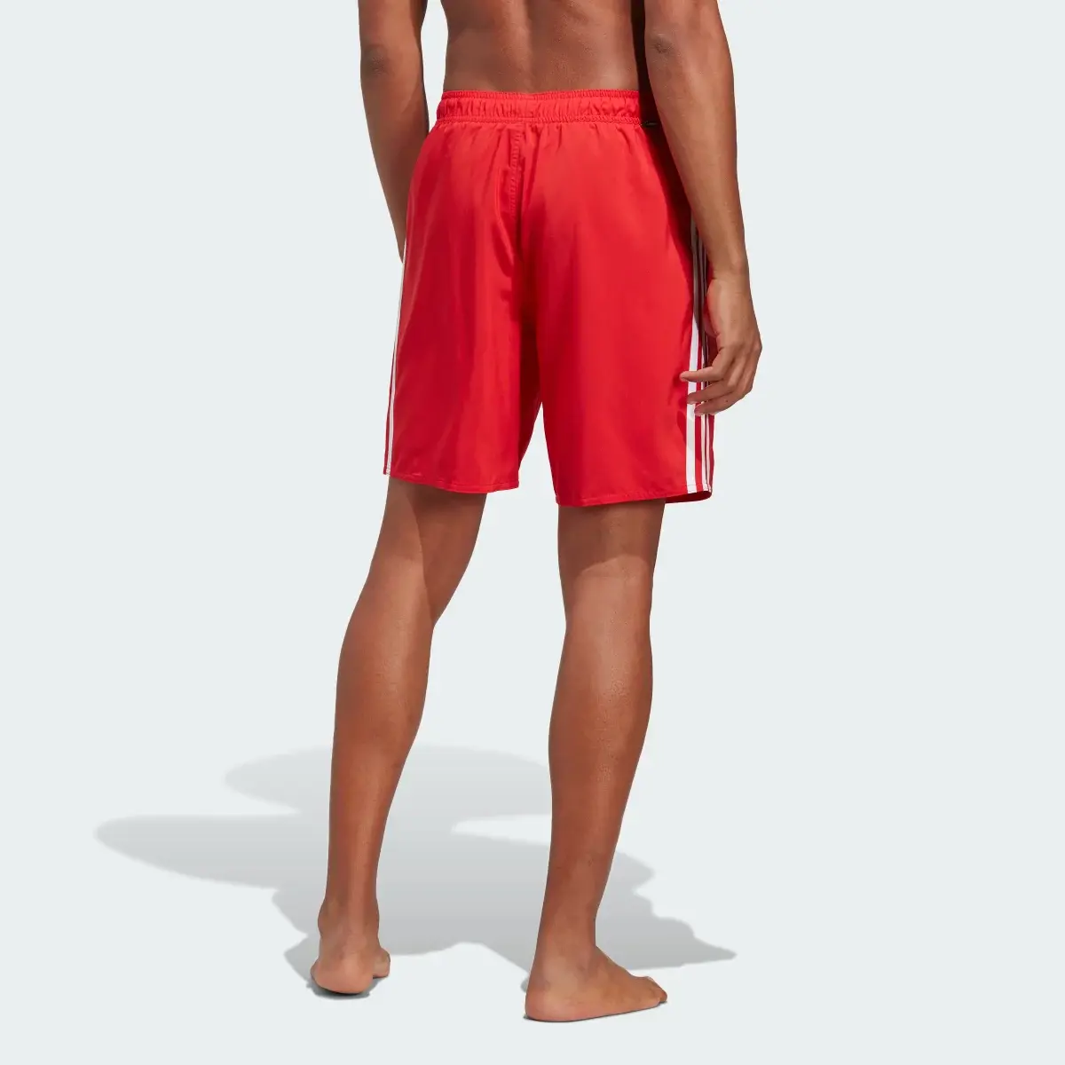 Adidas 3-Stripes CLX Swim Shorts. 2