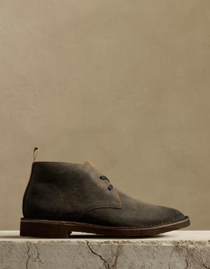 Brendt Leather Chukka Boot with Crepe Sole brown