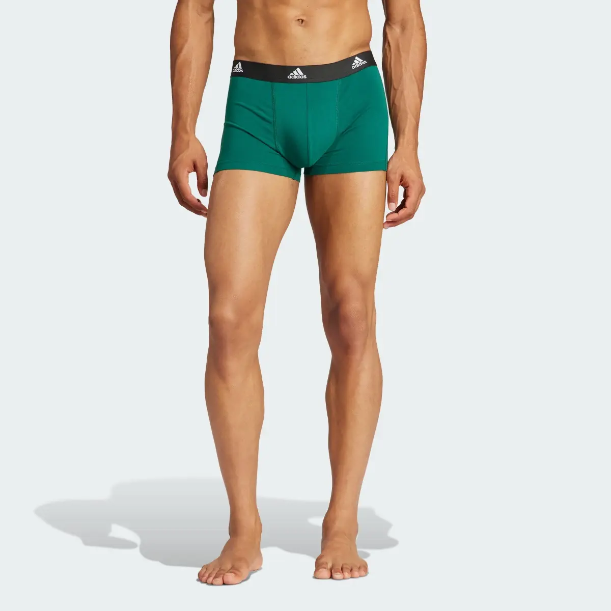 Adidas Active Flex Cotton Trunk Underwear 3 Pack. 1