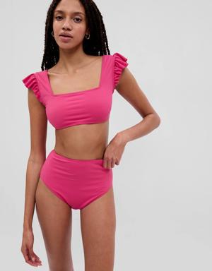 Gap Ruffle Bikini Top pink
