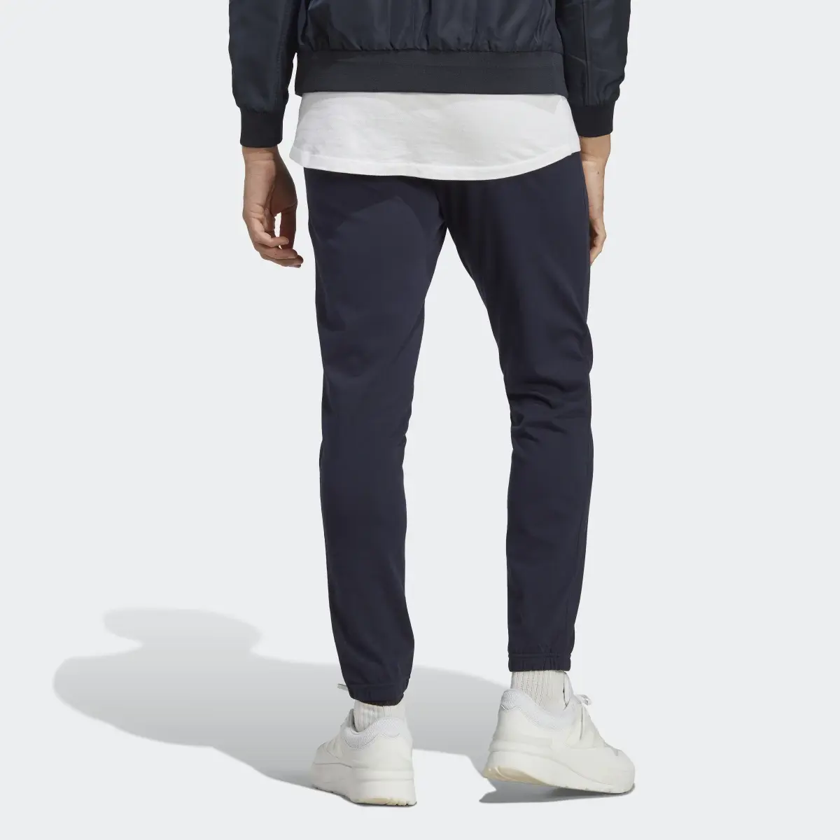 Adidas Pantaloni Essentials Single Jersey Tapered Elasticized Cuff Logo. 2