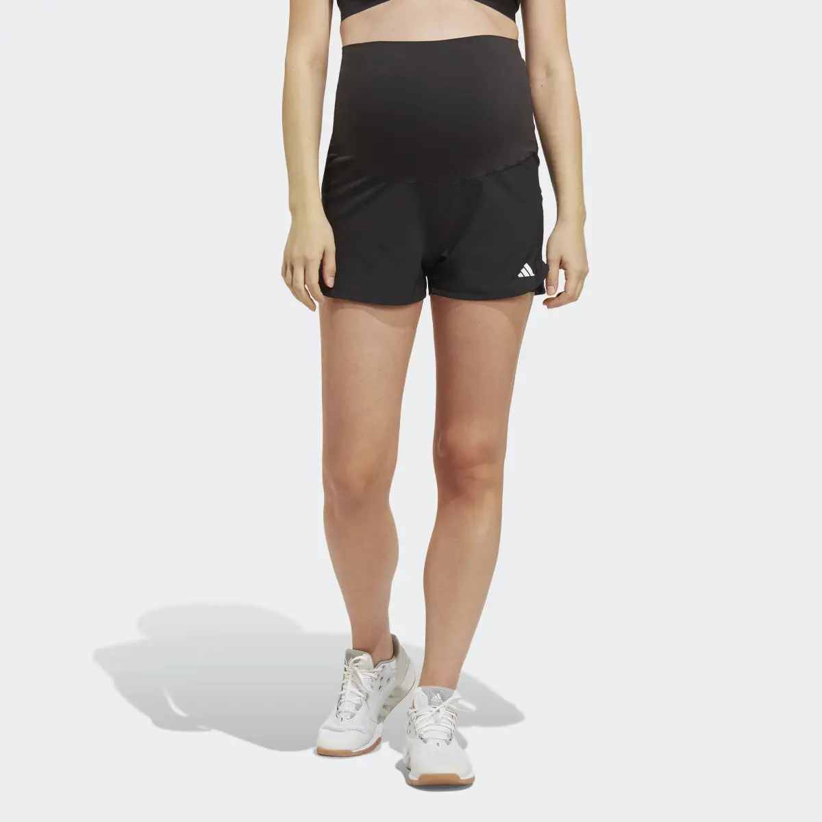 Adidas Pacer AEROREADY Train Essentials Woven Shorts (Maternity). 1