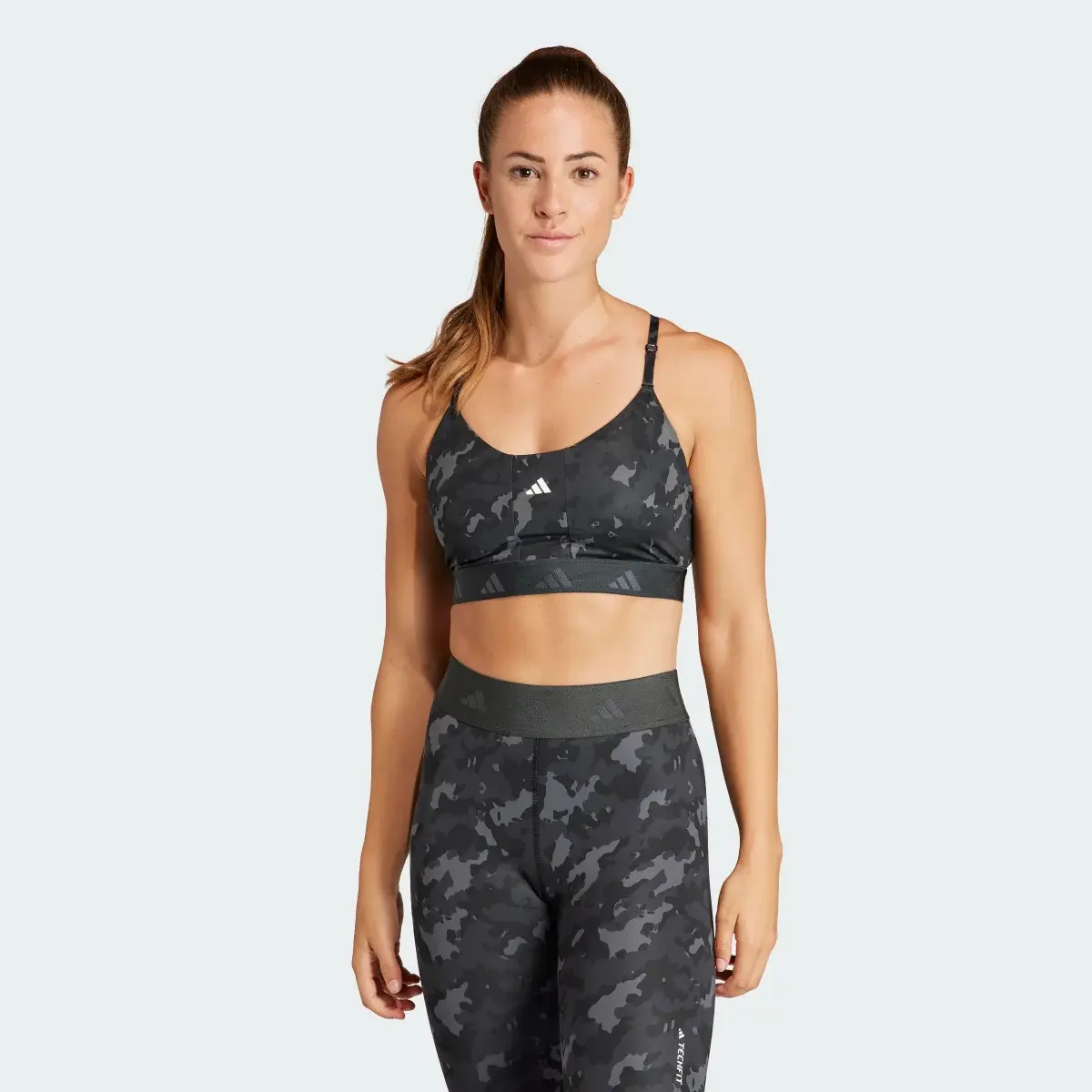 Adidas Brassière Aeroreact Training Techfit Maintien léger. 2