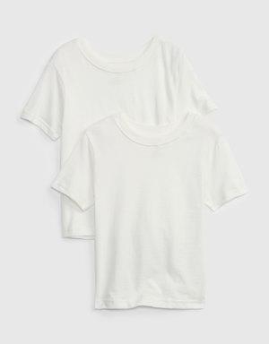 babyGap Organic Cotton T-Shirt (2-Pack) white