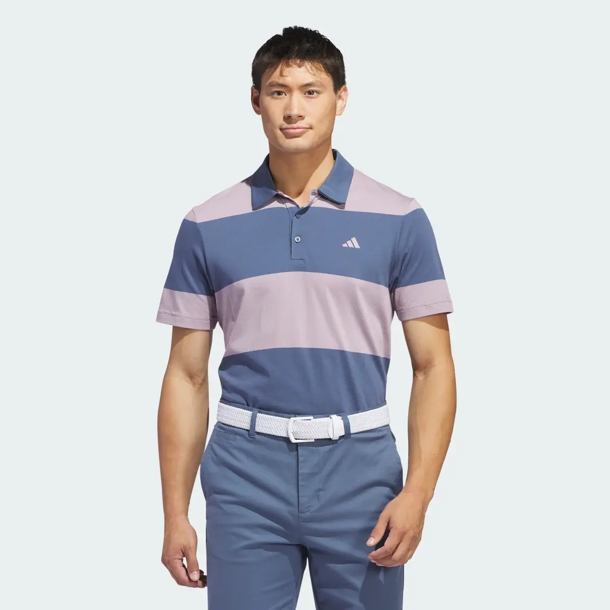 Adidas Colorblock Rugby Stripe Polo Shirt. 2