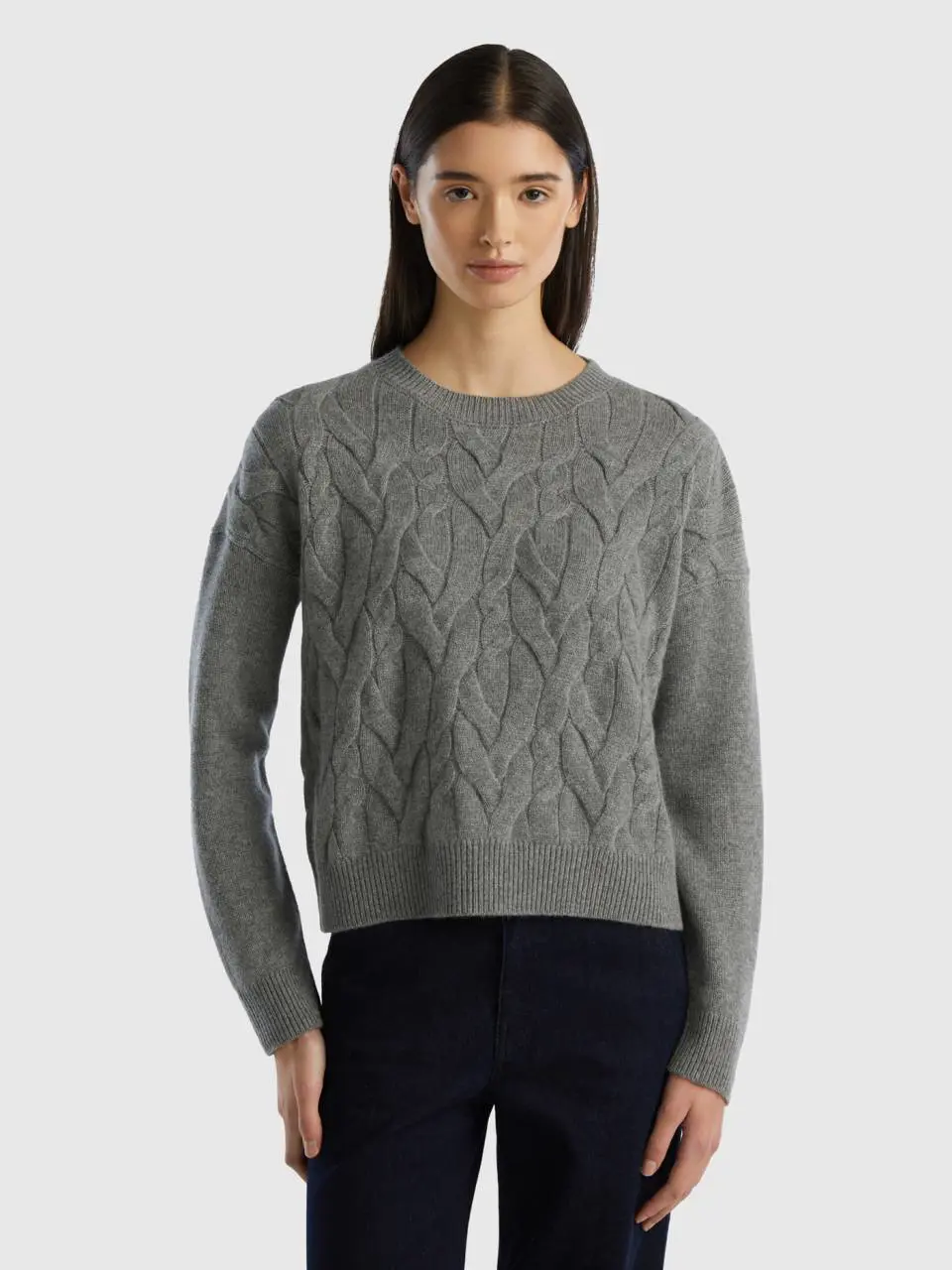 Benetton knit sweater in pure cashmere. 1