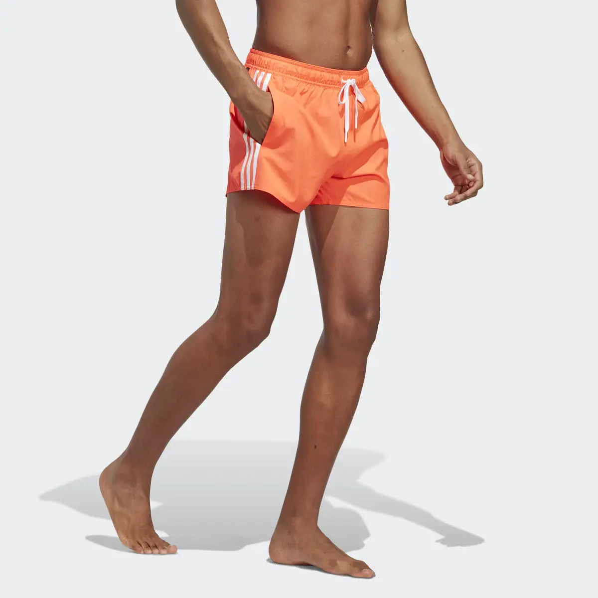 Adidas 3-Stripes CLX Very-Short-Length Swim Shorts. 3