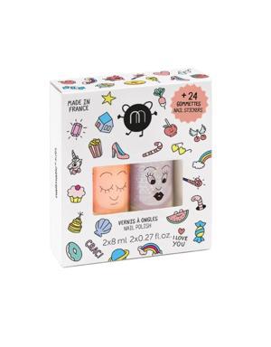 Loads of Fun Nail Polish and Stickers Set multi