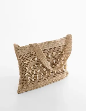 Crochet bag with shell detail