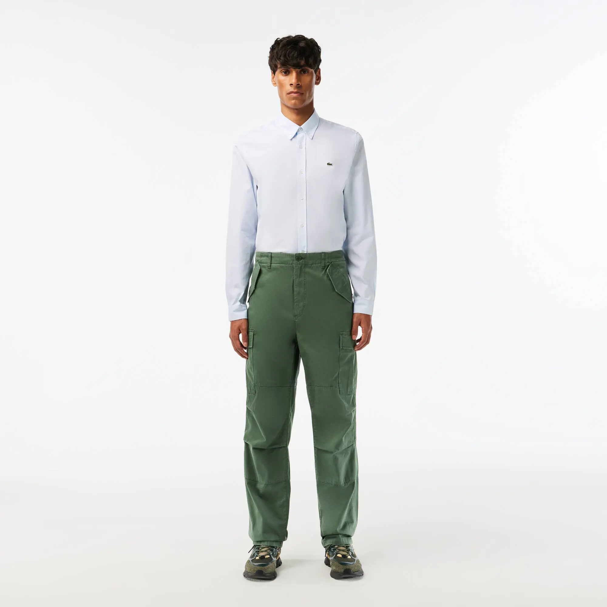 Lacoste Pantalon cargo straight fit en coton. 1