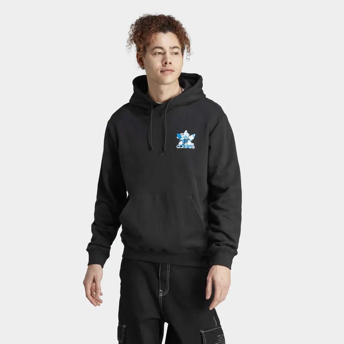 Adidas Graphics Cloudy Trefoil Hoodie. 2